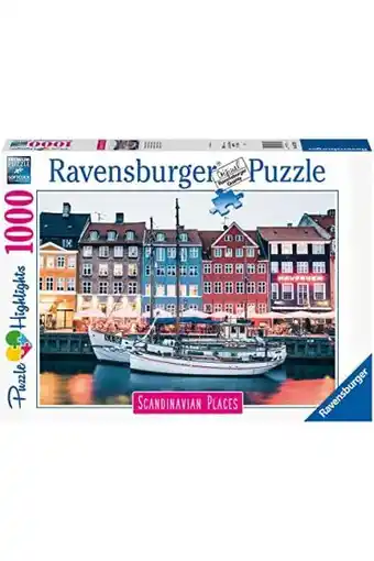 Amazon Ravensburger puzzel kopenhagen, denemarken/copenhague, danemark - legpuzzel - 1000 stukjes scandinavian places aanbieding