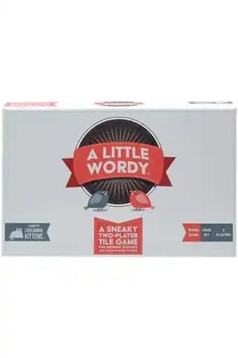 Amazon A little wordy by exploding kittens - card games for adults teens & kids - fun family games - a russian roulette card game aanbieding