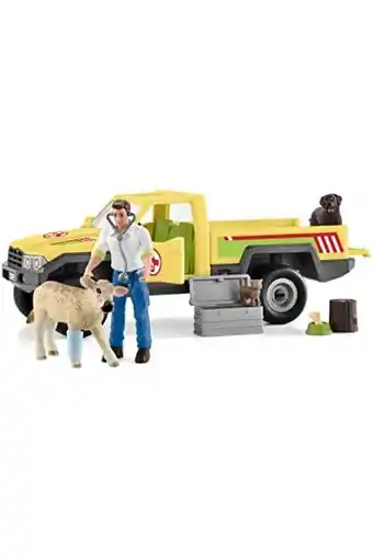 Amazon Schleich 42503 veterinarian visit at the farm world aanbieding