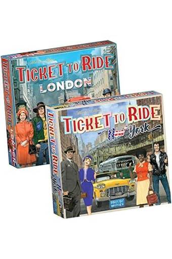 Amazon Ticket to ride bundel - bevat ticket to ride london & ticket to ride new york [nl] aanbieding