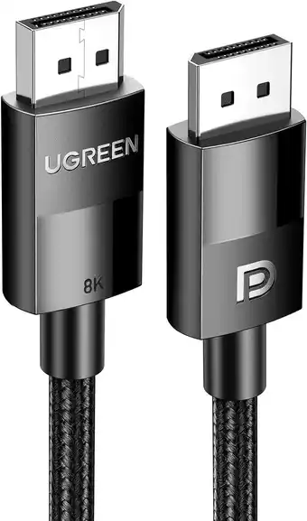 Amazon Ugreen 8k 4k dp kabel 1.4 displayport male naar male kabel voor pc, tv enz.(2m) aanbieding