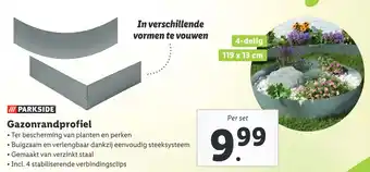 Lidl Gazonrandprofiel aanbieding