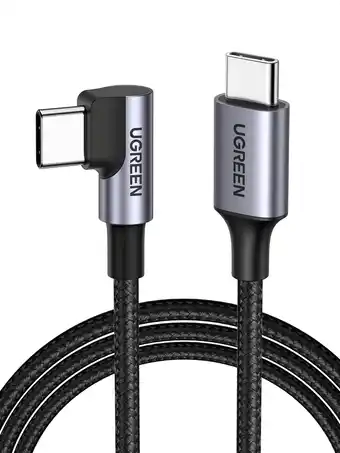 Amazon Ugreen 60w usb c kabel naar usb c hoek pd 3.0 pps usb c oplaadkabel 90 graden compatibel met iphone 15 pro max, galaxy s23 s2 aanbieding