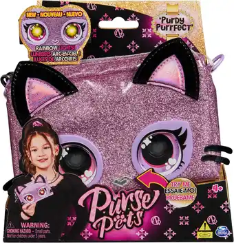 Amazon Purse pets - wristlet bag - kitty - interactieve tas & knuffel met verlichte regenboogogen aanbieding