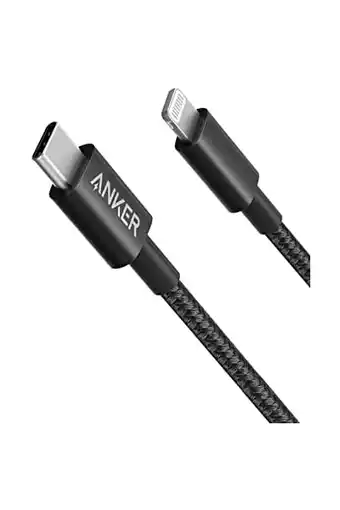 Amazon Anker 331 usb-c naar lightning kabel, nieuwe nylon usb-c naar lightning oplaadkabel (180cm), geschikt voor iphone 13 13 pro 1 aanbieding