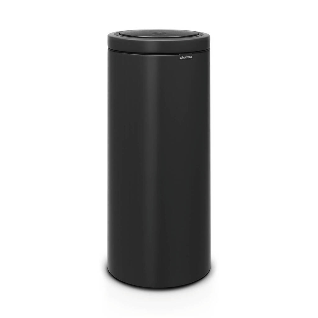 Brabantia touch bin flat top afvalemmer 30 liter met kunststof binnenemmer matt black