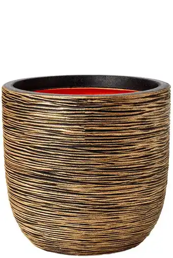 123Planten Capi nature rib pot - goud aanbieding