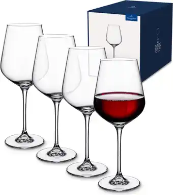 Amazon Villeroy & boch - la divina, rode wijnglas set, 4-dlg., 470ml, kristalglas aanbieding