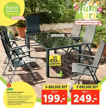 Lidl Aluminium tuinset aanbieding