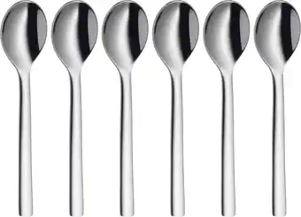 Amazon Wmf nuova 6-delige set espressolepels, 11 cm, gepolijst cromargan roestvrij staal, vaatwasmachinebestendig aanbieding