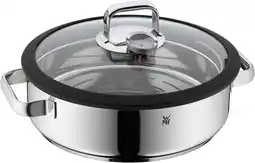 Amazon Wmf vitalis ronde stoom- en braadpan 28cm, glazen deksel, uitneembare thermometer, ovenvast tot 180°, hoogwaardig cromargan 1 aanbieding