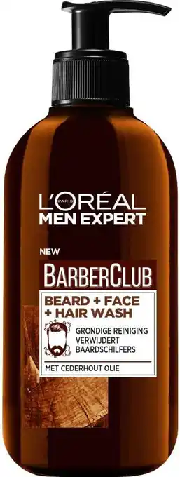 Amazon L’oréal paris men expert l'oréal barberclub beard + face + hair wash - 200ml - verzorgende reiniging aanbieding