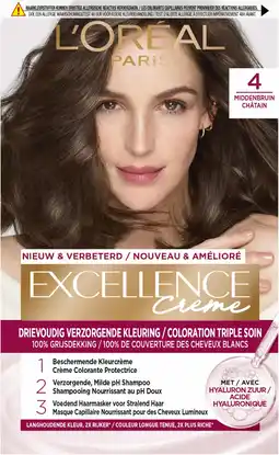 Amazon L'oréal paris excellence creme 4 - middenbruin - permanente kleuring aanbieding