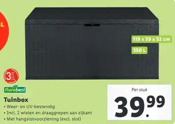 Lidl Tuinbox 119x59x52 cm aanbieding