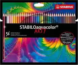 Amazon Aquarel kleurpotlood - stabilo aquacolor - arty - 36 stuks - met 36 verschillende kleuren aanbieding