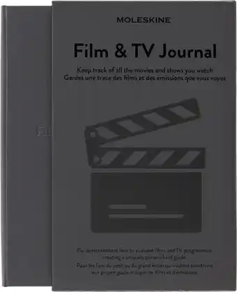 Amazon Moleskine passion journal - film & tv, large/a5, fester einband, dunkelgrau aanbieding