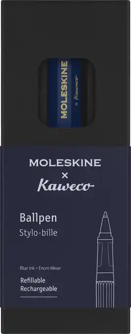 Amazon Moleskine kaweco ballpoint pen, blue, medium point (0.7 mm), blue ink aanbieding