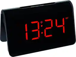 Amazon Tfa dostmann icon wekker digital zendergestuurd, 60.2543.05, met grote led cijfers, alarm met snooze-functie (interval regelb aanbieding