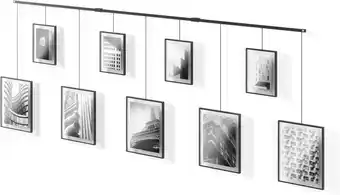 Amazon Umbra 1018092-040 exhibit fotolijsten, set van 9, 13x18 cm, 20x25 cm, zwart aanbieding