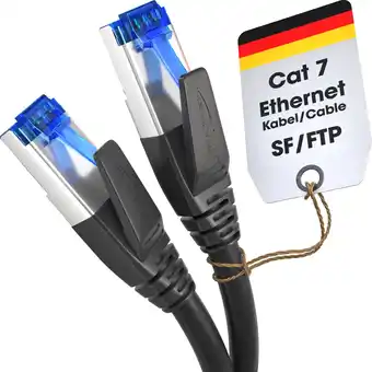 Amazon Kabeldirekt – cat7 ethernet kabel met drievoudige afscherming, netwerkkabel – 1m– 10 gigabit internet kabel (rj45 lan kabel g aanbieding