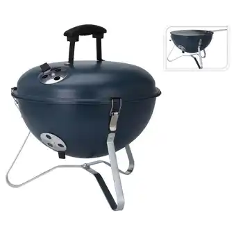 fonQ Progarden barbecue bolvormig 37 cm donkerblauw aanbieding