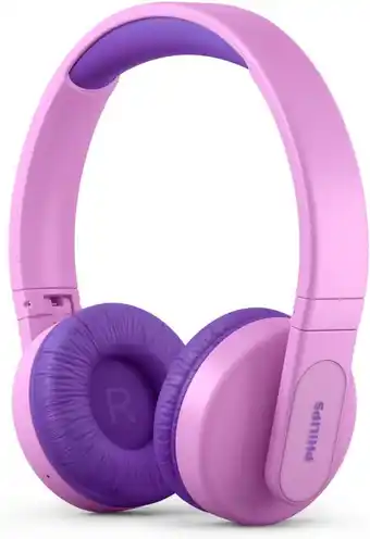 Amazon Philips kids draadloze on-ear-koptelefoon, draadloze koptelefoon voor kinderen met bluetooth met gelimiteerd volume, 28 uur a aanbieding