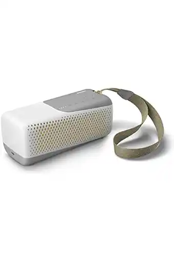 Amazon Philips draagbare bluetooth luidspreker, tas4807w/00, ip67-bescherming tegen water en stof, wireless speaker met draagriem en aanbieding