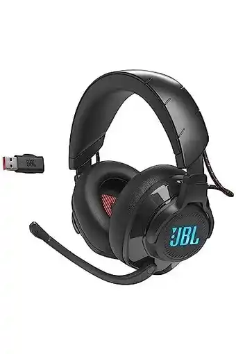 Amazon Jbl quantum 610 over ear gaming headset draadloze 2-4 ghz verbinding en 3,5 mm aansluiting met opklapbare microfoon en quantu aanbieding