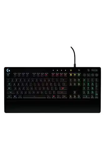 Amazon Logitech g213 prodigy gaming keyboard, rgb lightsync verlichte toetsen, morsbestendig, programmeerbare toetsen, dedicated mul aanbieding