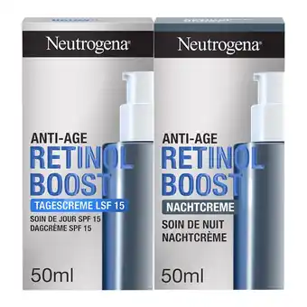 Douglas Neutrogena neutrogena retinol boost gezichtscrème 50 ml + vochtinbrenger anti-age nachtcrème 50 ml aanbieding