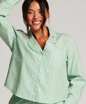 Hunkemoller Hunkemöller pyjama top groen aanbieding