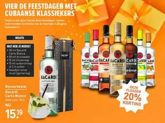 Gall & Gall Bacardí Carta Blanca Witte rum, 70 cl aanbieding