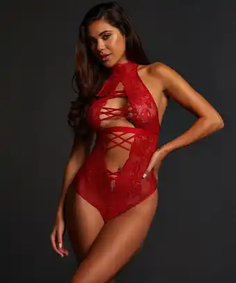 Hunkemoller Hunkemöller body melissa rood aanbieding