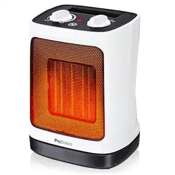 Amazon Pro breeze mini keramische ventilatorkachel - ruimteverwarmer met automatische oscillatie en 2 warmteinstellingen (2000w) aanbieding