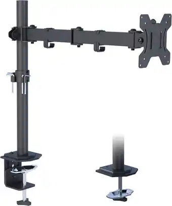 Amazon Bontec enkele monitorarm bureausteun voor 13-32 inch lcd-led-schermen, in hoogte verstelbare kantelbare draaibare monitor arm aanbieding