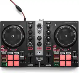 Amazon Hercules djcontrol inpulse 200 mk2 - de ideale dj-controller om te leren mixen, software en tutorials meegeleverd aanbieding