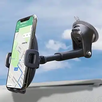 Amazon Apps2car auto telefoonhouder, dashboard voorruit stevige zuigbeker telefoonhouder, 360° universele telefoonhouder voor auto c aanbieding