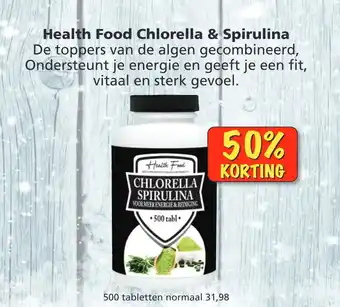 Gezondheidswinkel Libra Health food chlorella & spirulina aanbieding