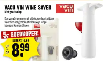 Dirck 3 Vacu vin wine saver met gratis dop aanbieding