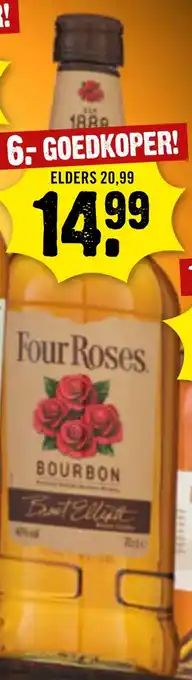 Dirck 3 Four roses bourbon aanbieding