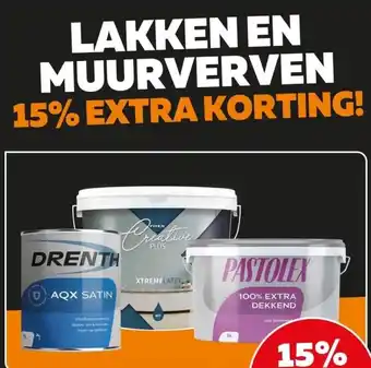 De voordeelmarkt Lakken en muurverven aanbieding