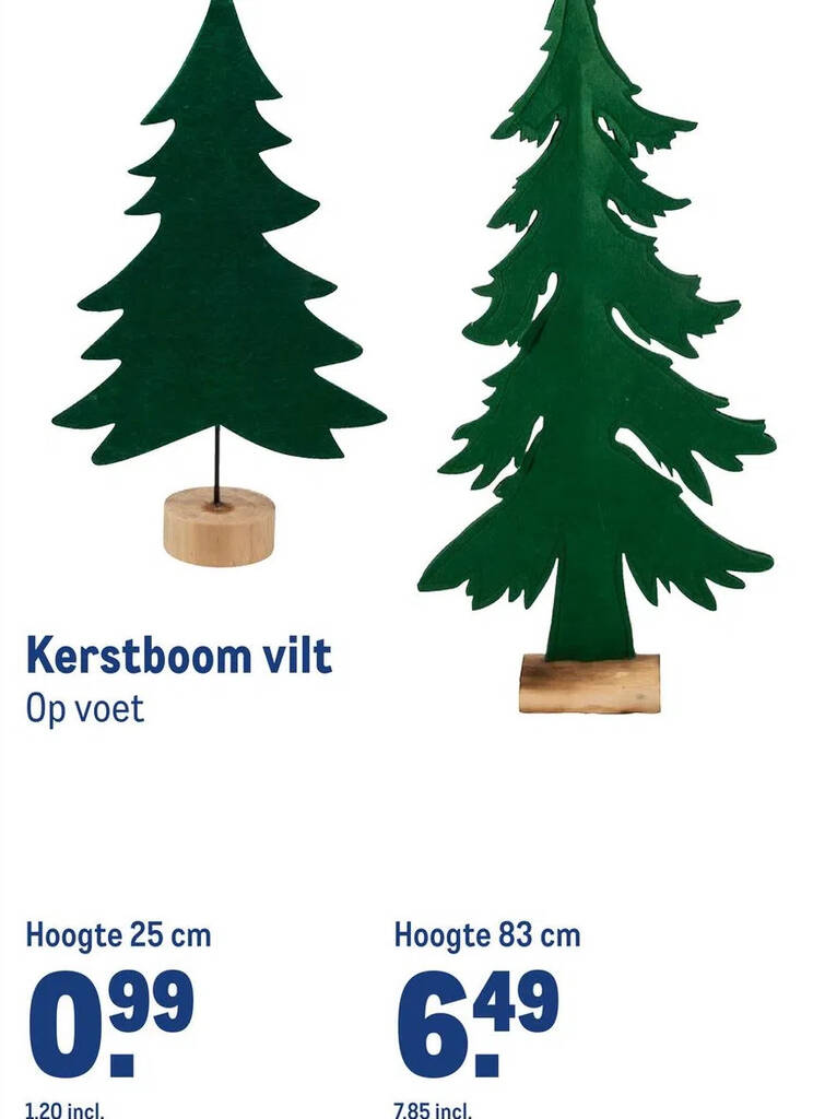 Kerstboom vilt aanbieding bij Makro