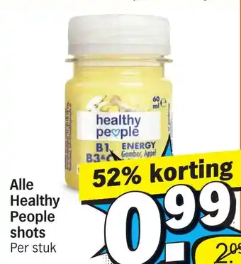 Albert Heijn Alle Healthy People shots aanbieding