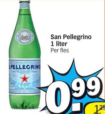 Albert Heijn San Pellegrino 1 liter aanbieding