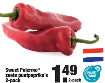 ALDI Sweet Palermo® Zoete Puntpaprika's 2-Pack aanbieding