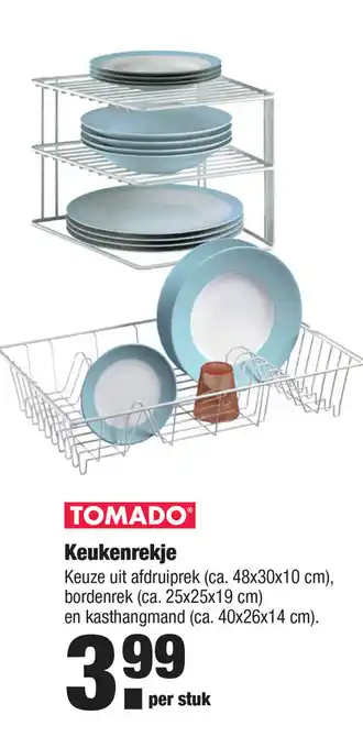 ALDI Tomado keukenrekje aanbieding