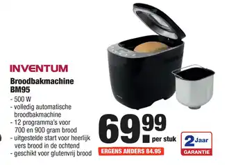 ALDI Inventum Broodbakmachine BM95 aanbieding