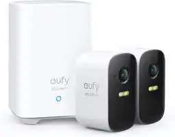 Amazon Eufy security by anker, eufycam 2c draadloze bewakingscamera, 180 dagen accuduur, 1080p hd, ip67 weerbestendig, nachtzicht, c aanbieding