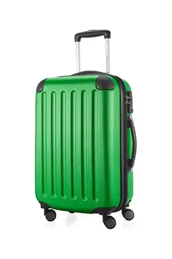 Amazon Hauptstadtkoffer - spree - koffer handbagage hard case trolley uitbreidbaar, tsa, 4 wielen, 55 cm, 42 liter, groen aanbieding