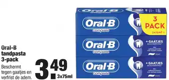 ALDI Oral-B tandpasta 3-pack 75 ml aanbieding